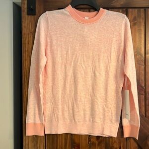 Lululemon silk blend crewneck sweater NWT
